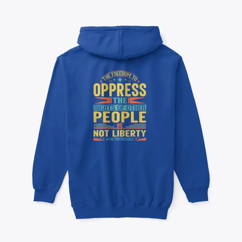 LIBERTY QUOTE ZIP HOODIE